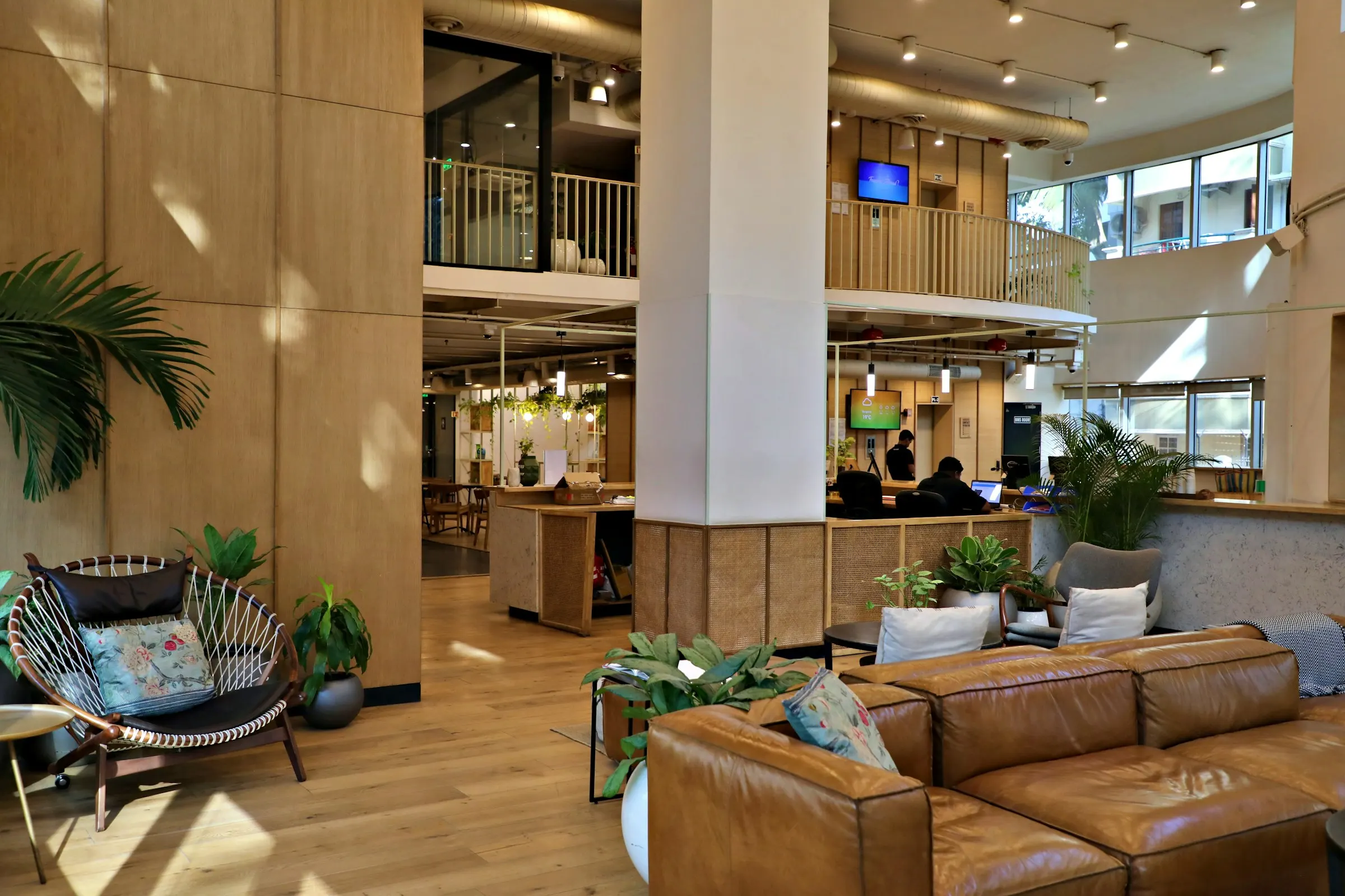 A flexible workspace lounge in Bengaluru